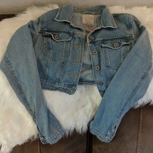 Free People cropped denim jacket